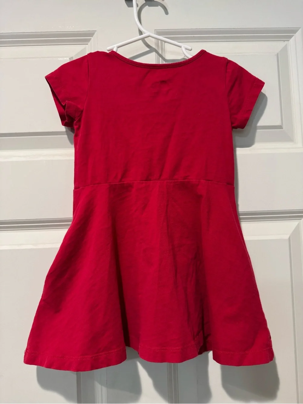 Primary Bright Red Knit Short-Sleeve Dress